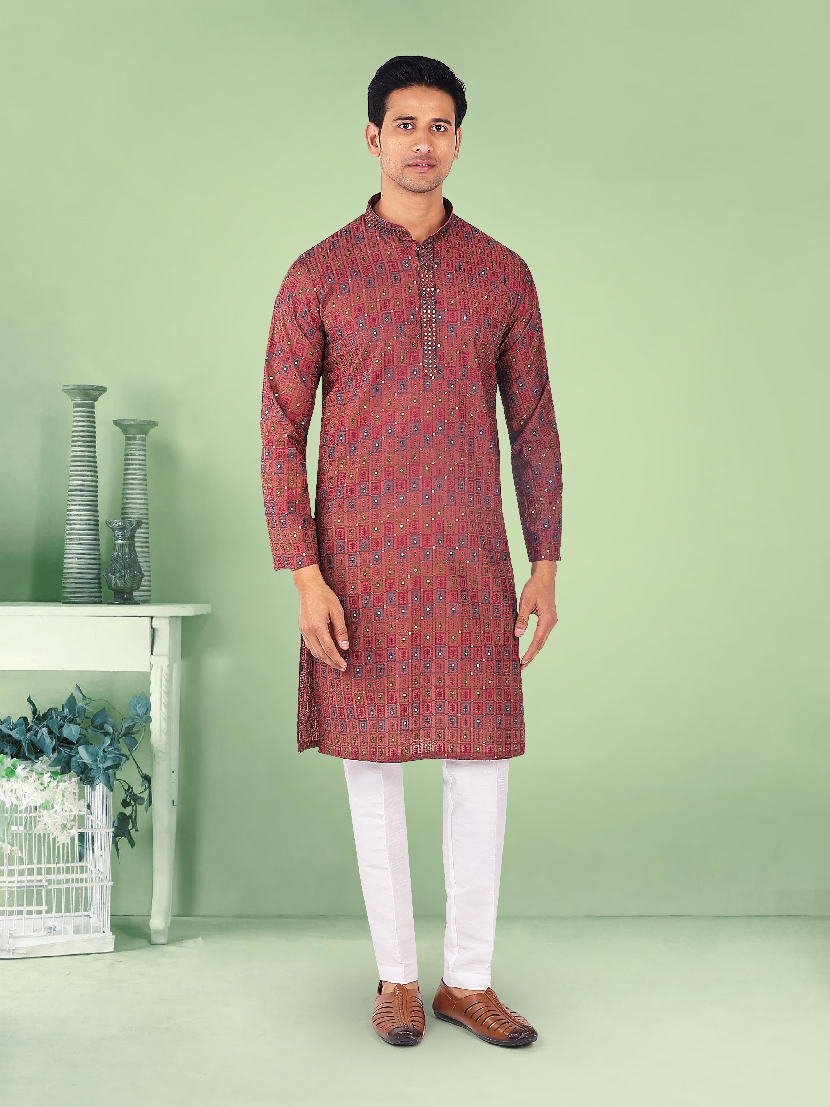 Mens Kurta Pajma Set