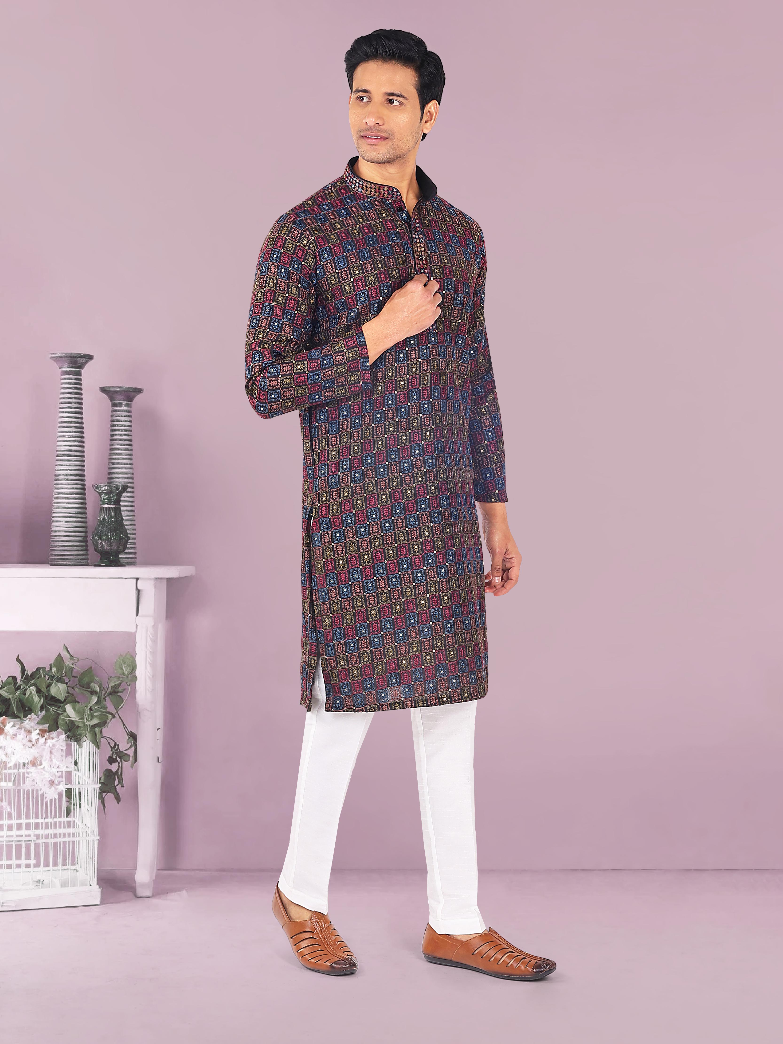 Mens Kurta Pajma Set
