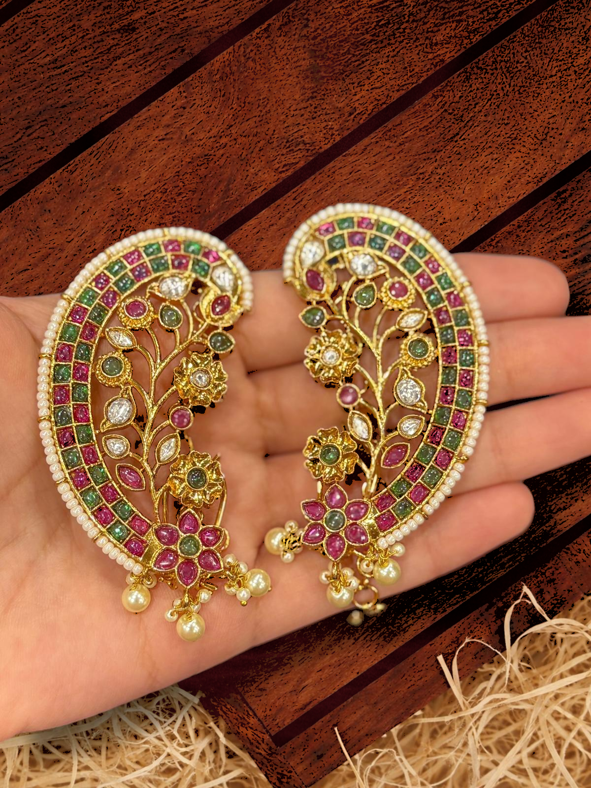 Elegant Multicolor Floral Earrings - Earrings - Western/ Indo Western