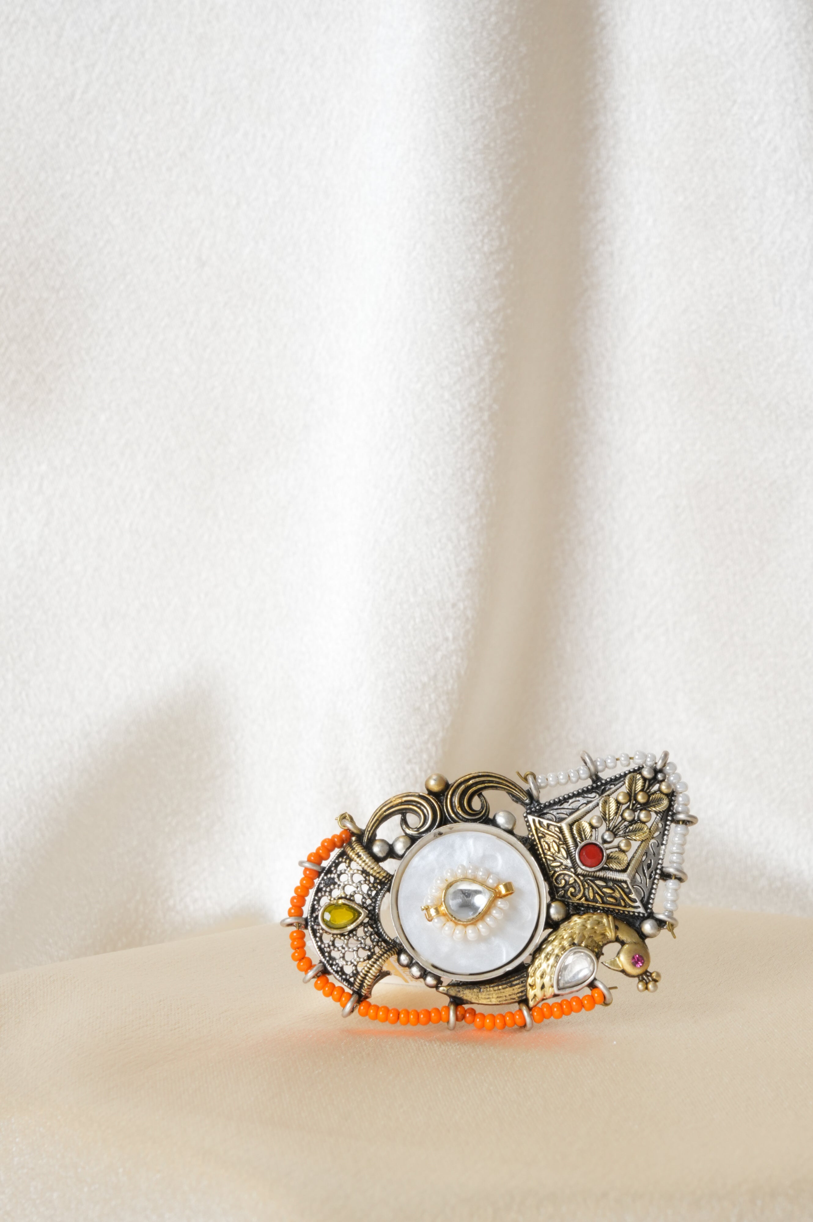 Vintage Multicolor Ornate Ring - Rings