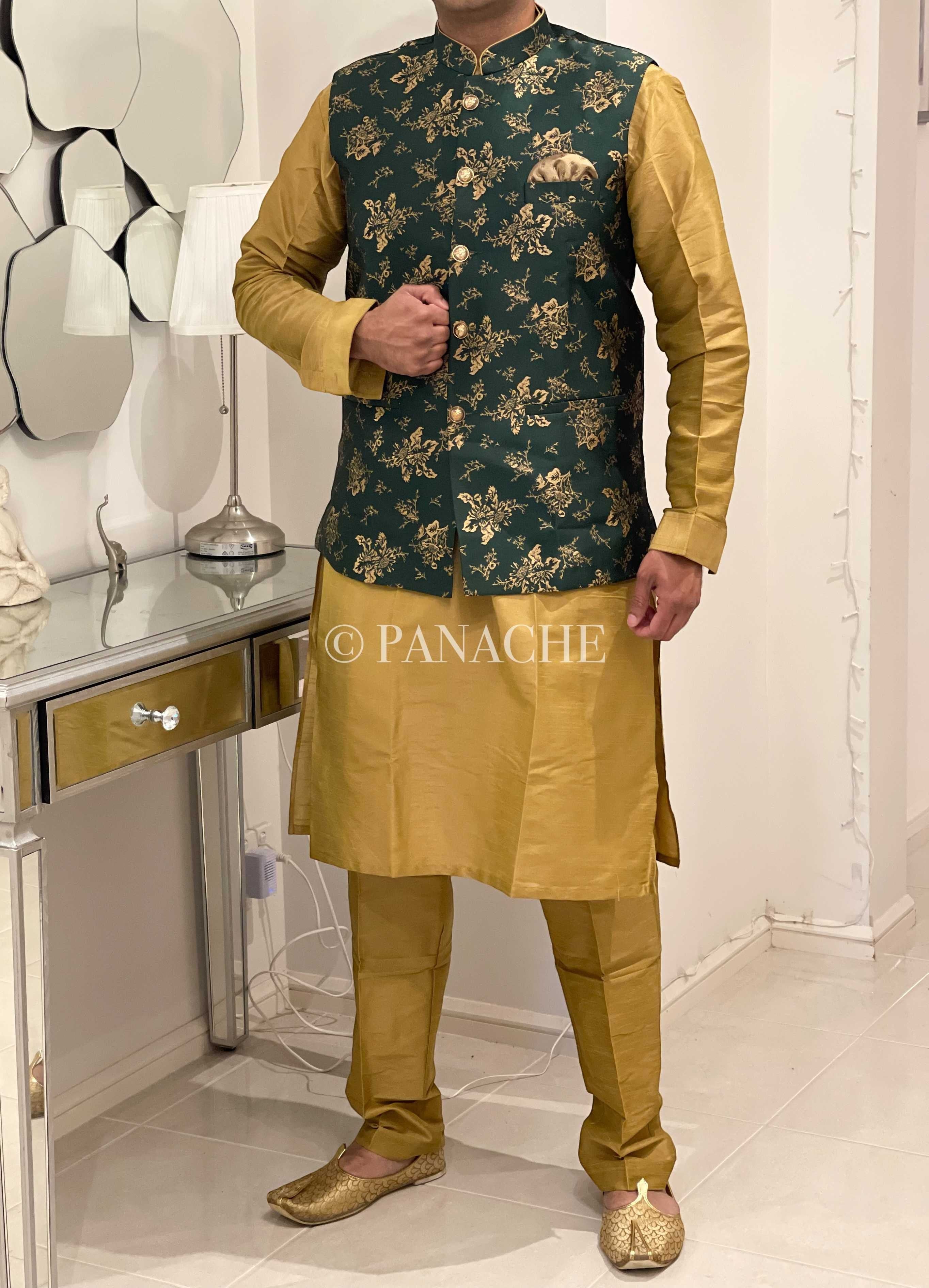 Kurta Payjama Jacket Set