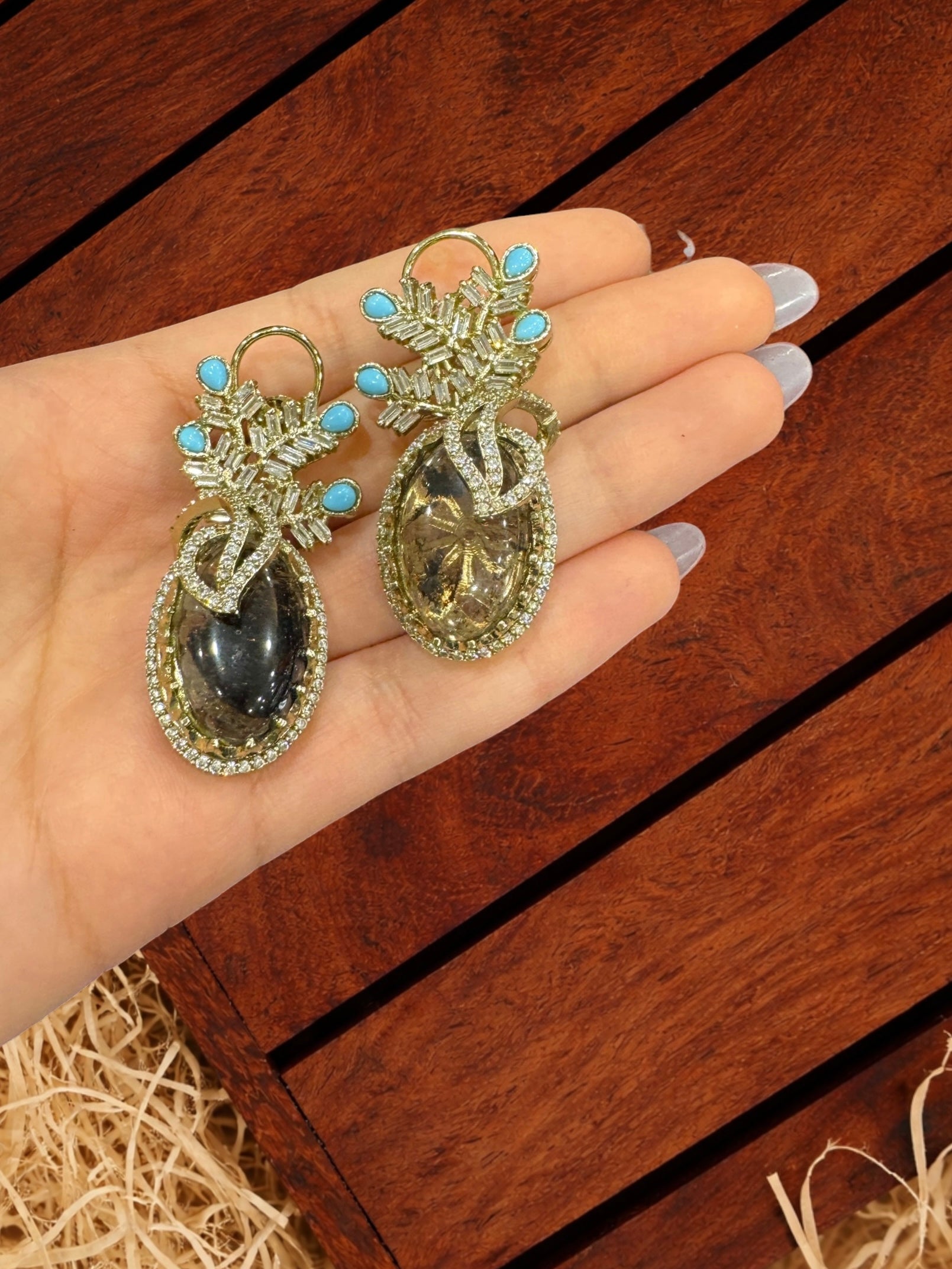 Elegant Multicolor Gemstone Necklace Set