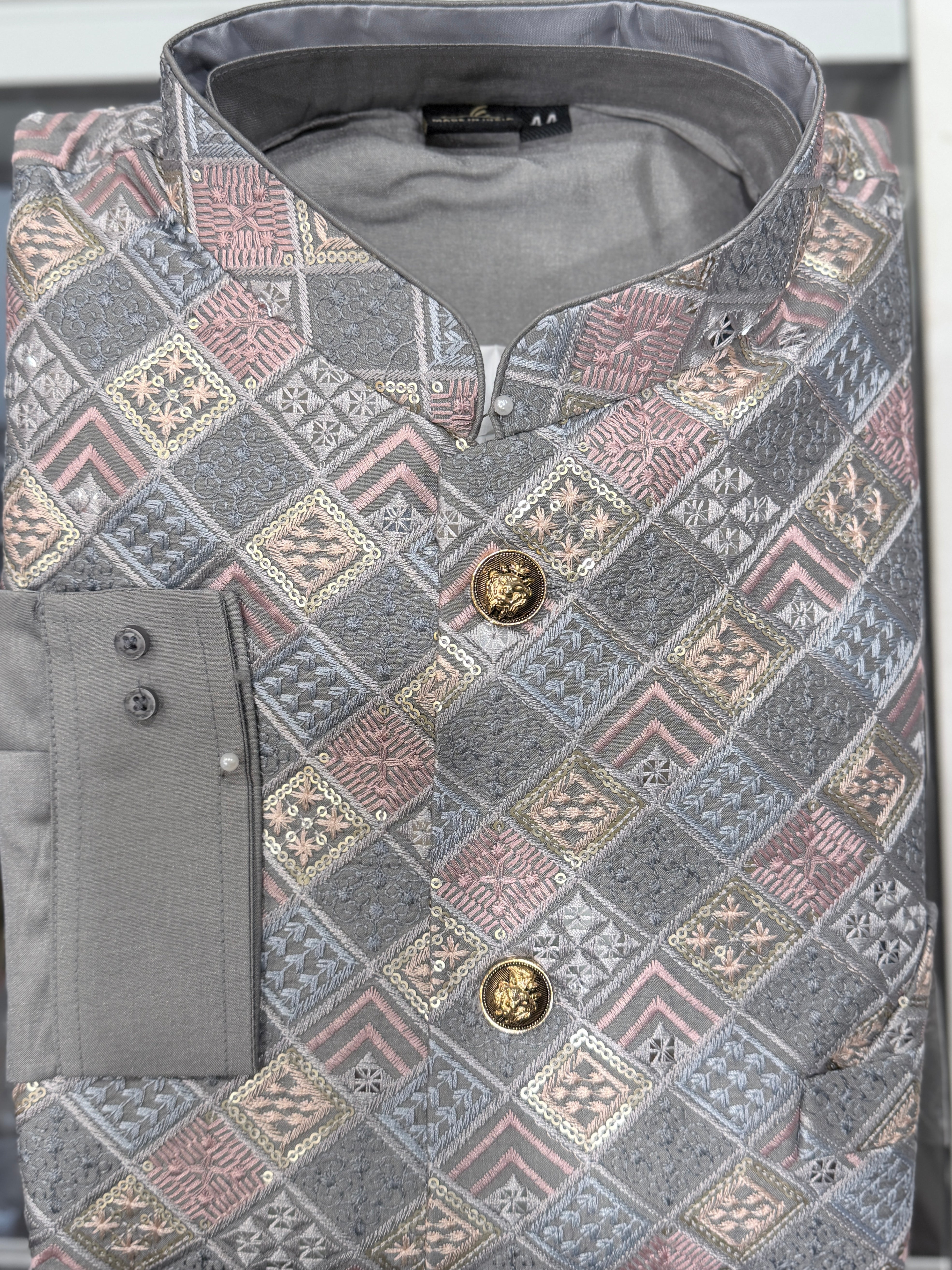 Mens Kurta Payjama and Jacket Set
