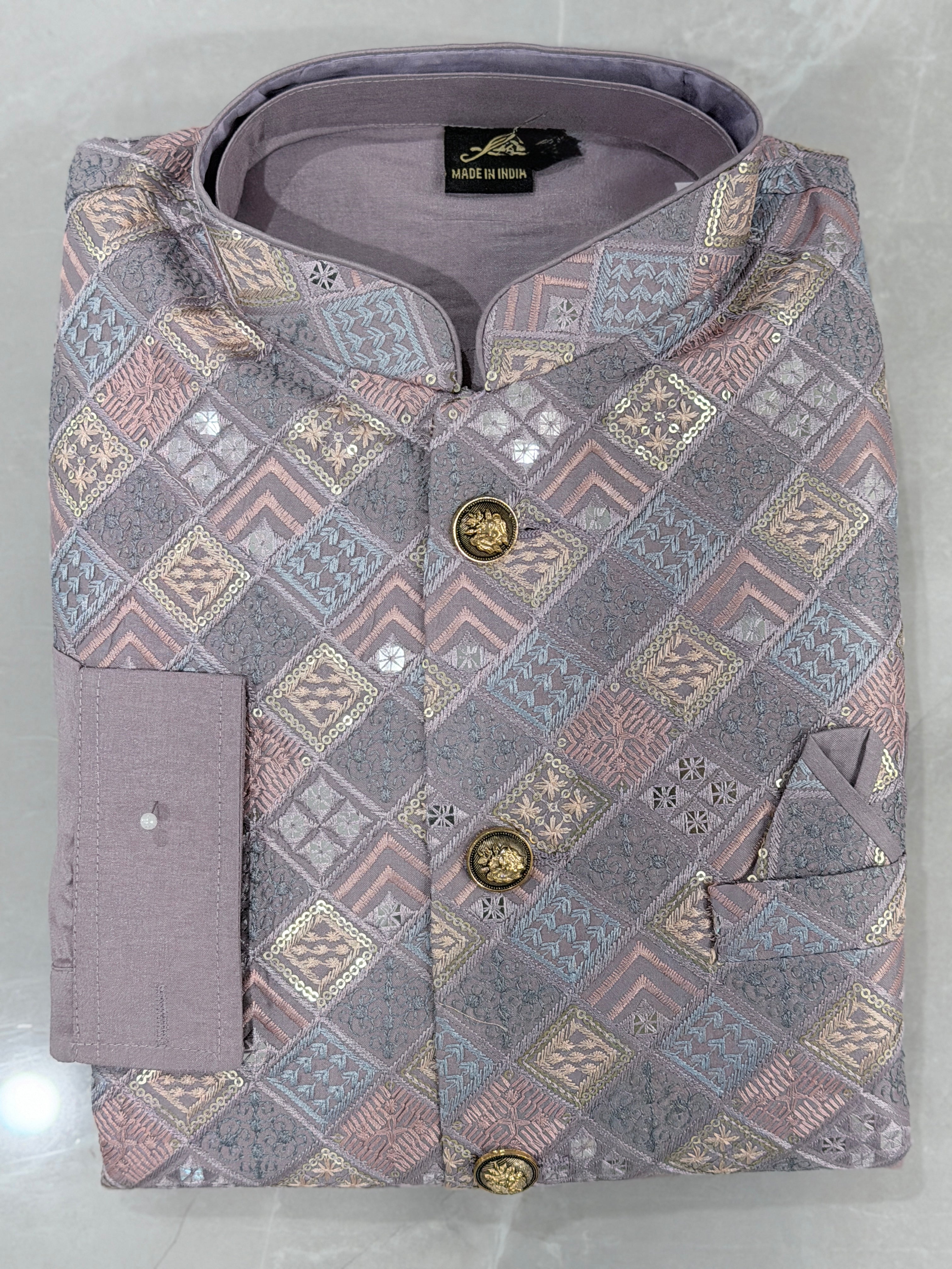 Mens Kurta Payjama and Jacket Set