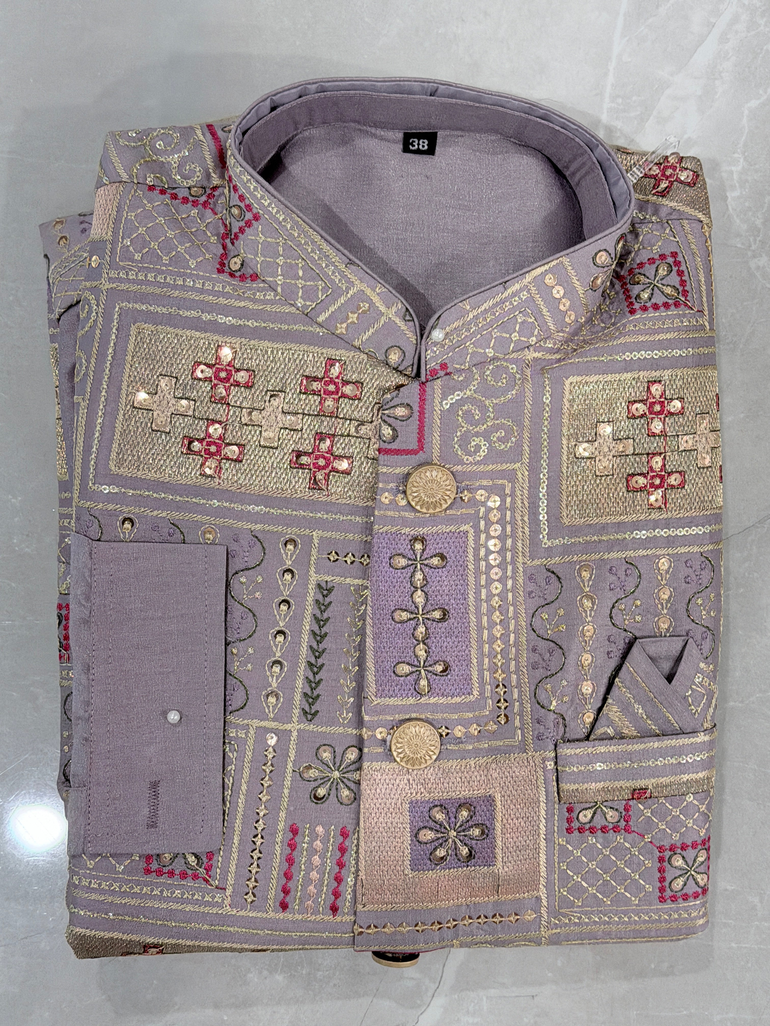 Mens Kurta Payjama and Jacket Set