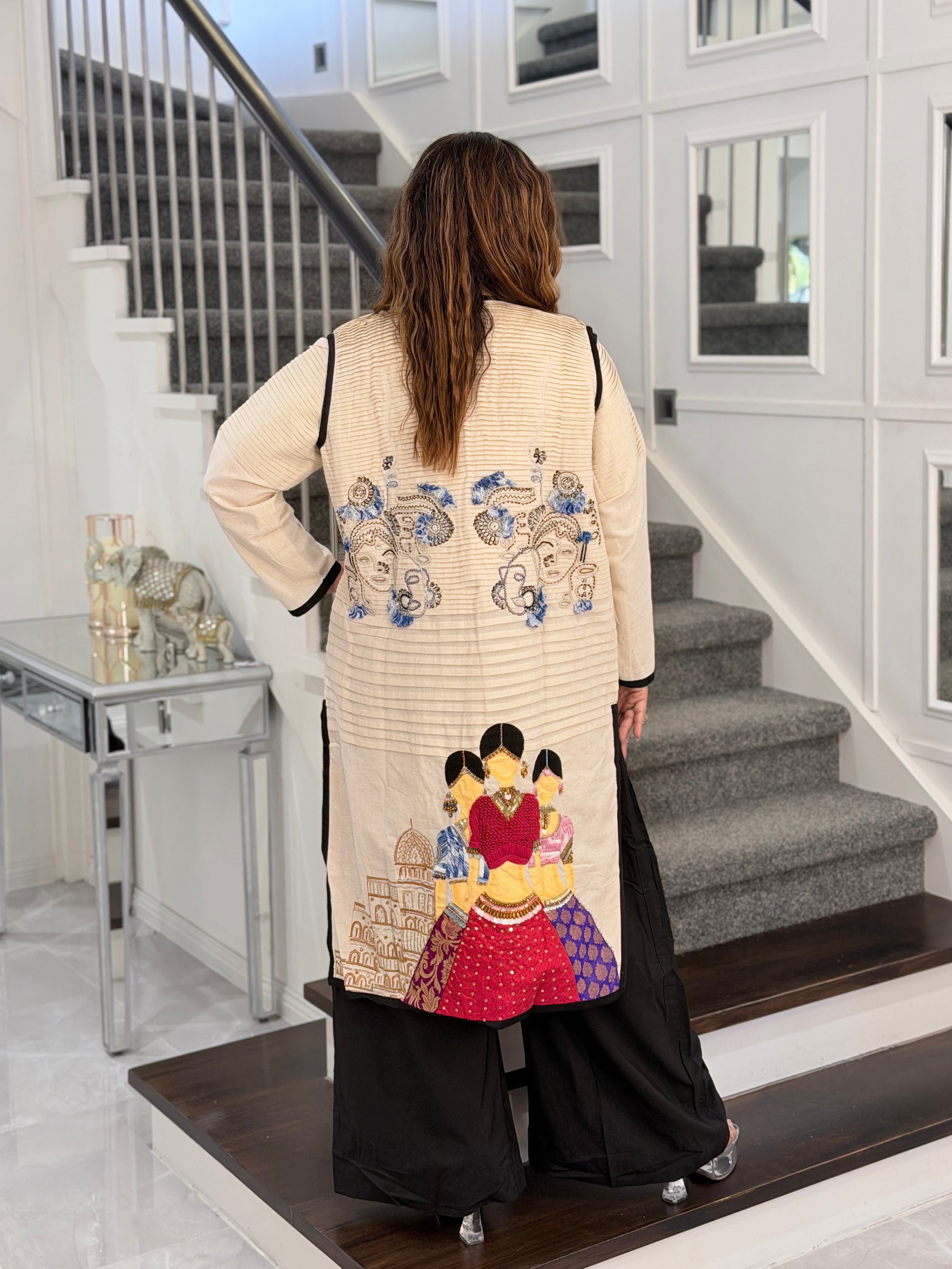 Premium Indo-western Wear - Sleeves are separate, not attached in the piece