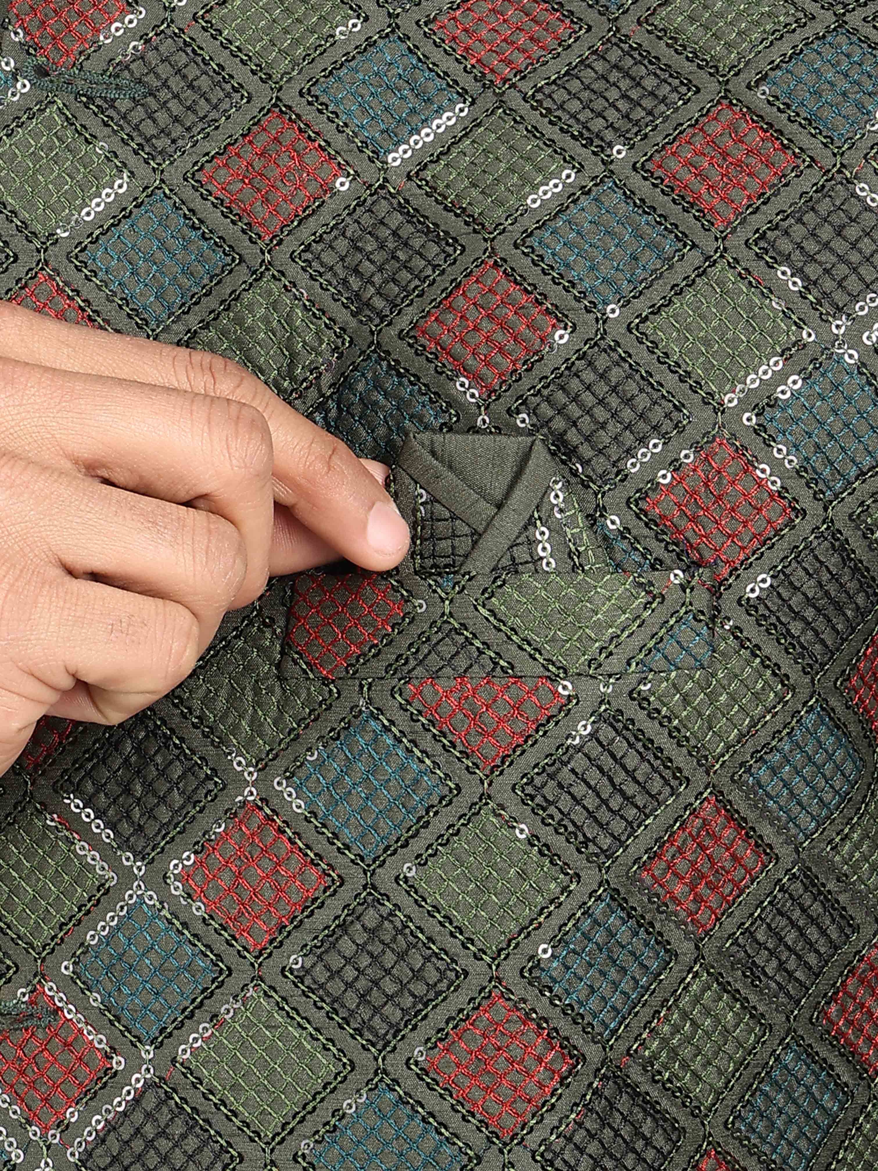 Mens Kurta Payjama and Jacket Set