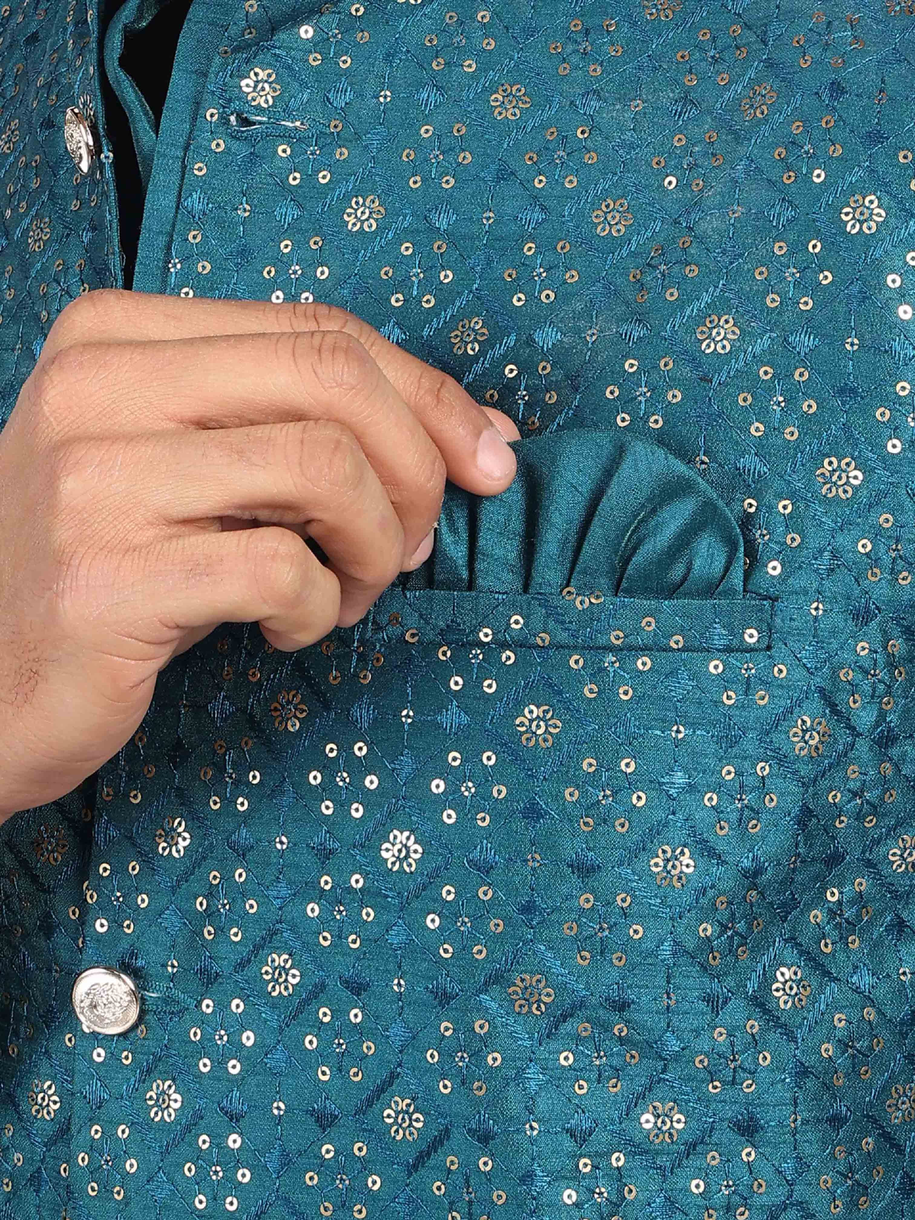 Mens Kurta Payjama and Jacket Set