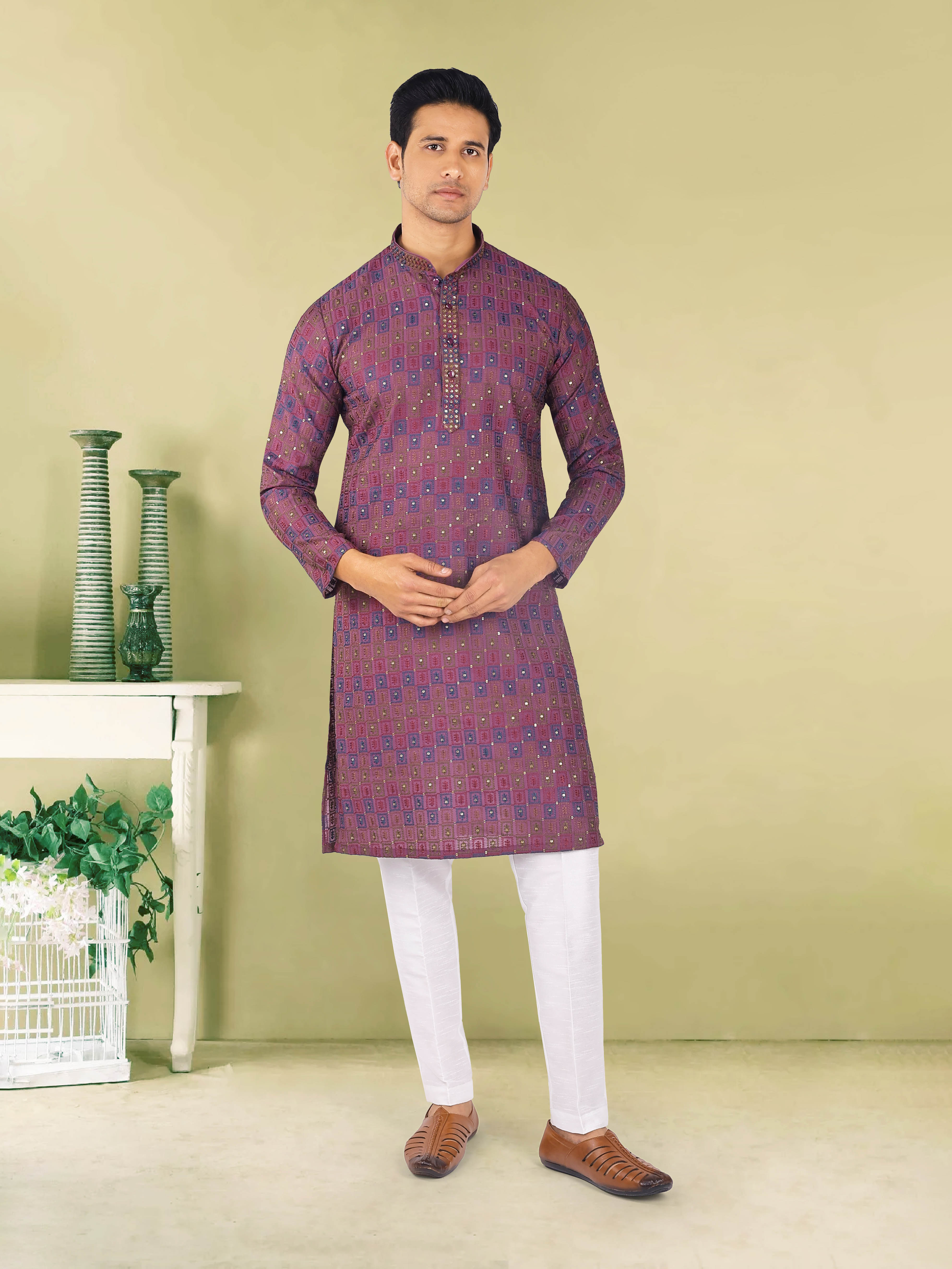 Mens Kurta Pajma Set