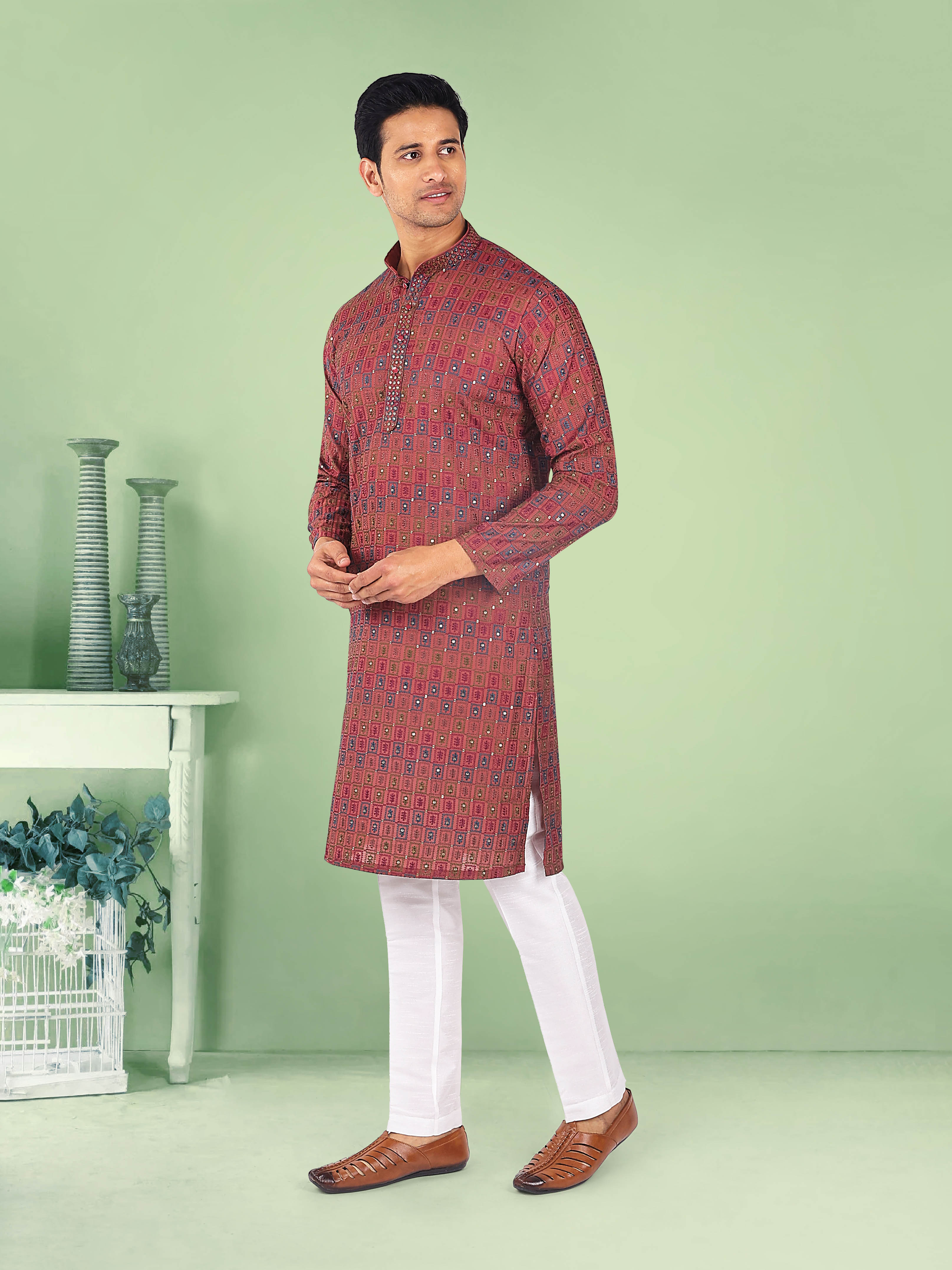 Mens Kurta Pajma Set