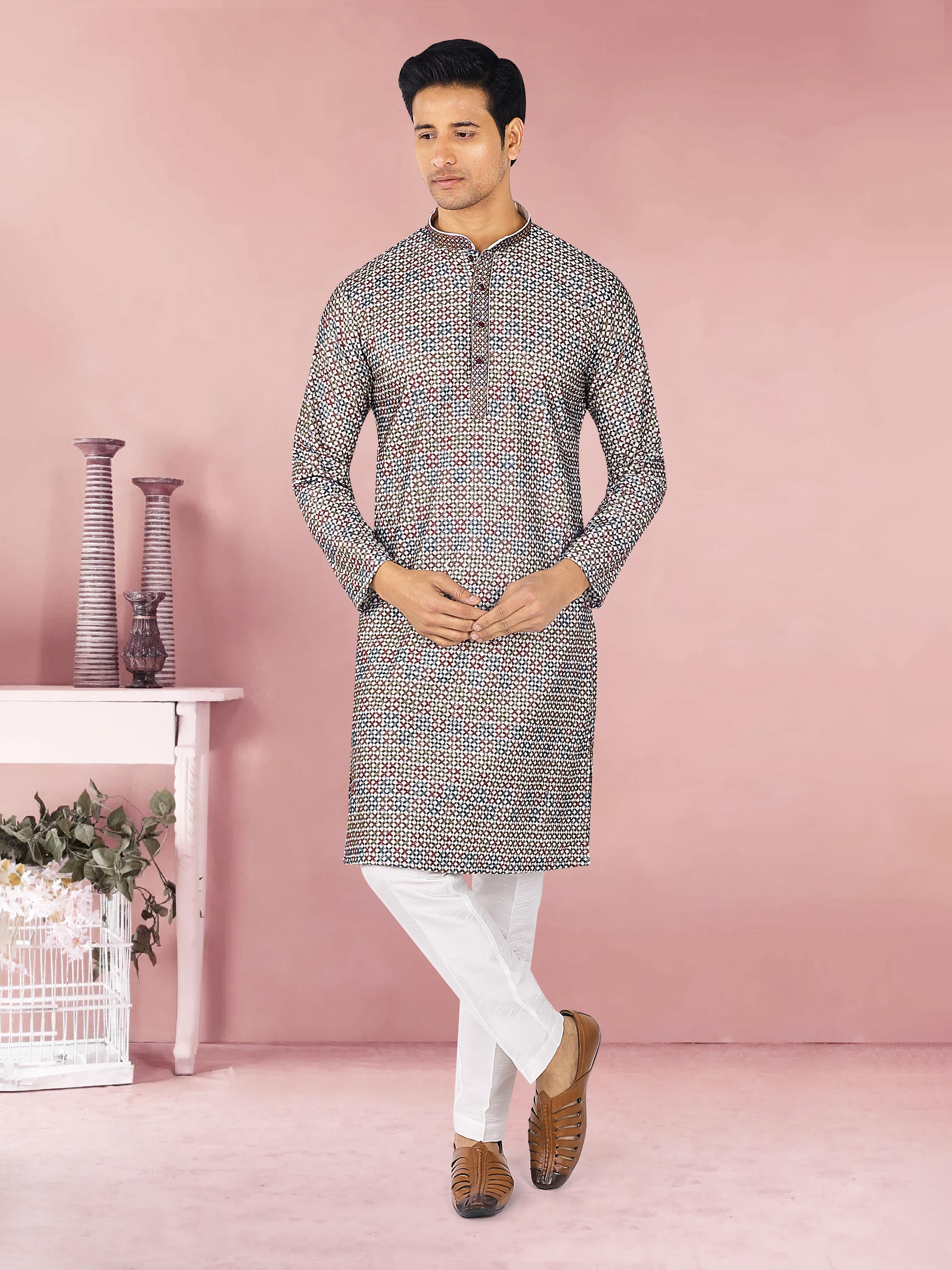 Mens Kurta Pajma Set
