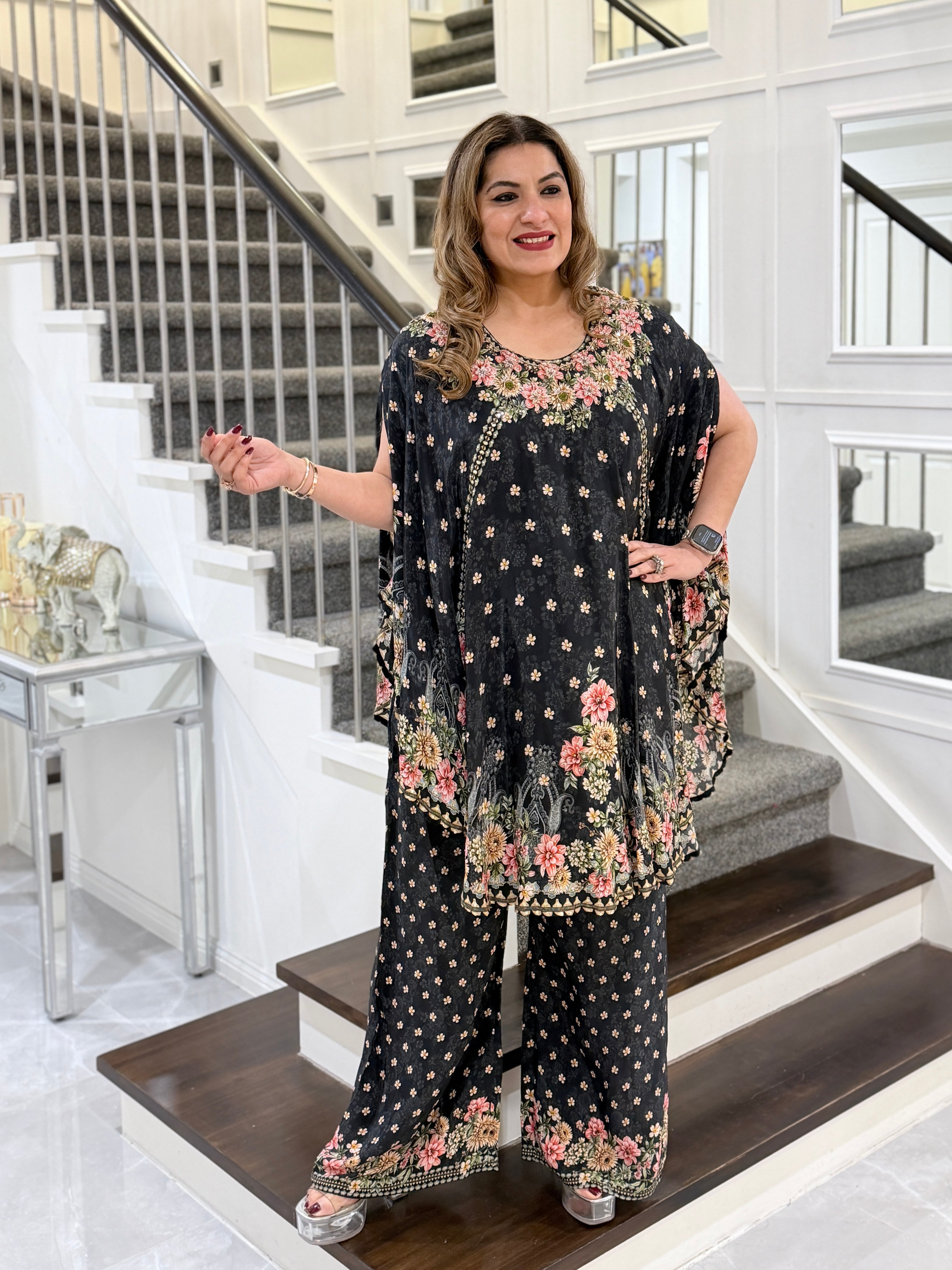 Premium Emroidered Kaftan - Coordset