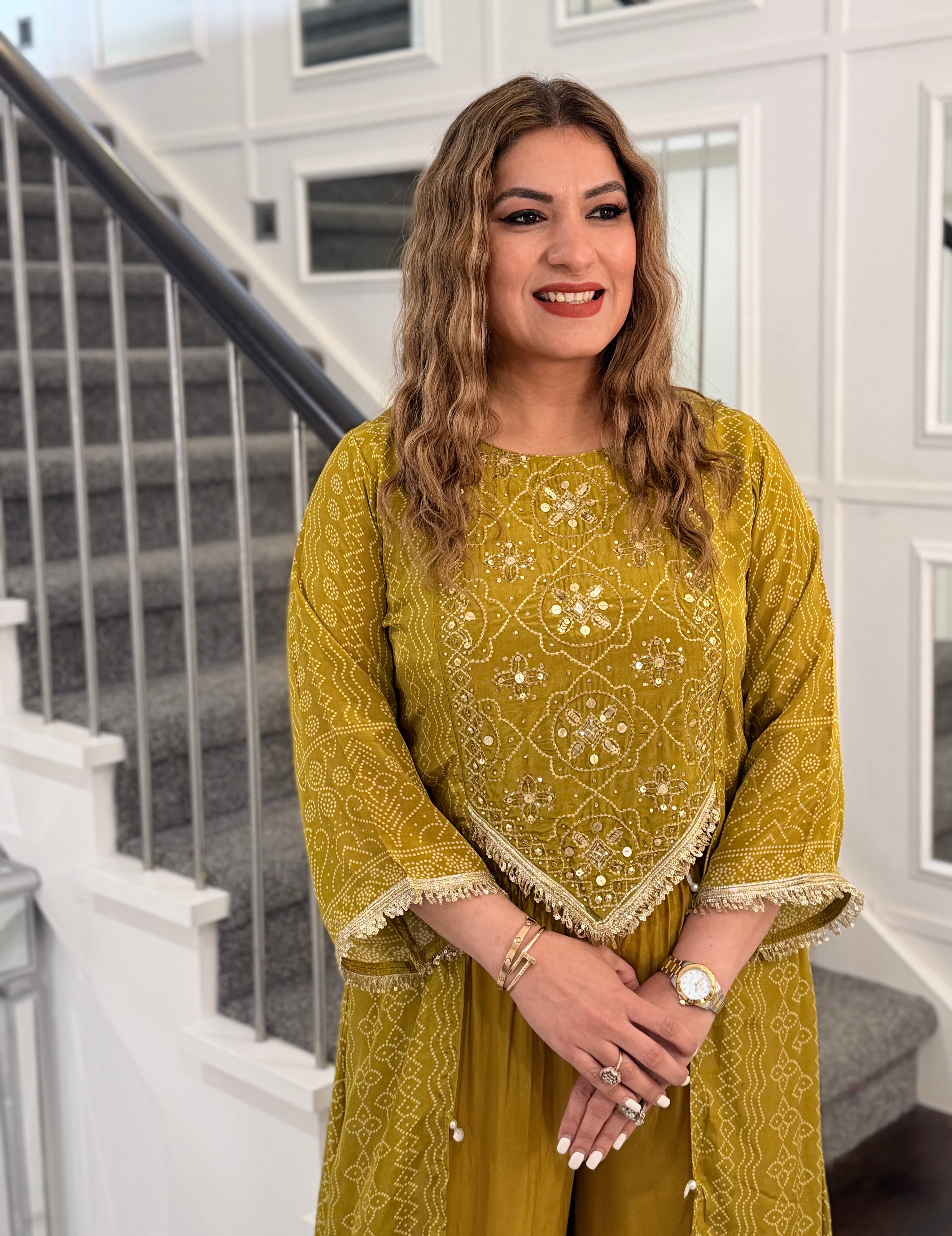 Mustard Embroidered Ethnic Coordset - Coordset (2)