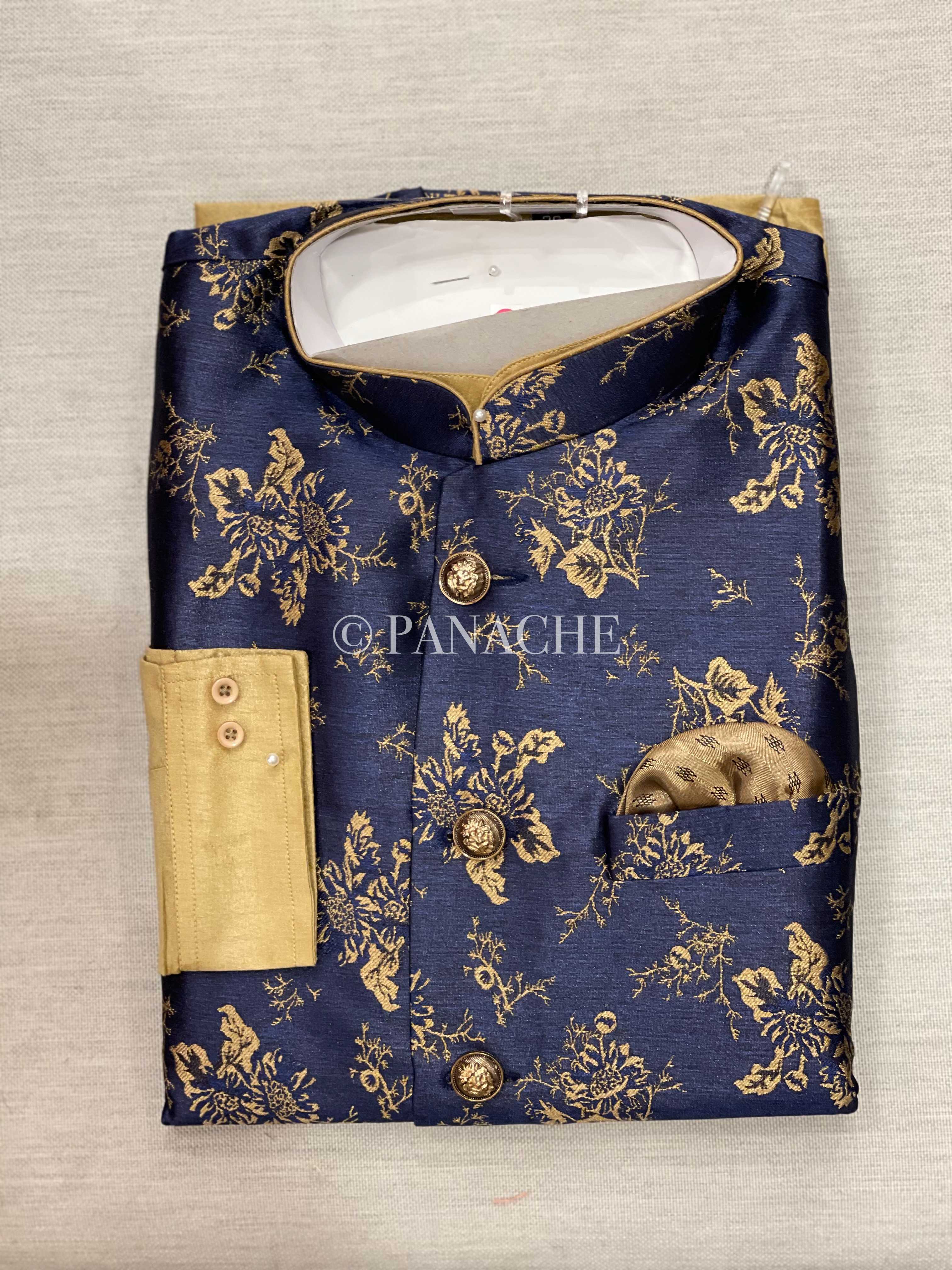 Kurta Payjama Jacket Set