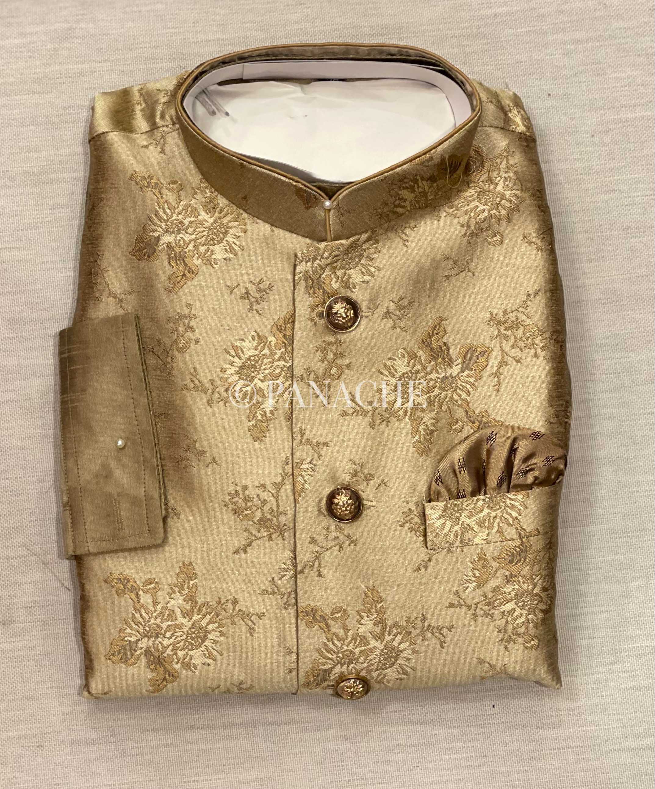 Kurta Payjama Jacket Set