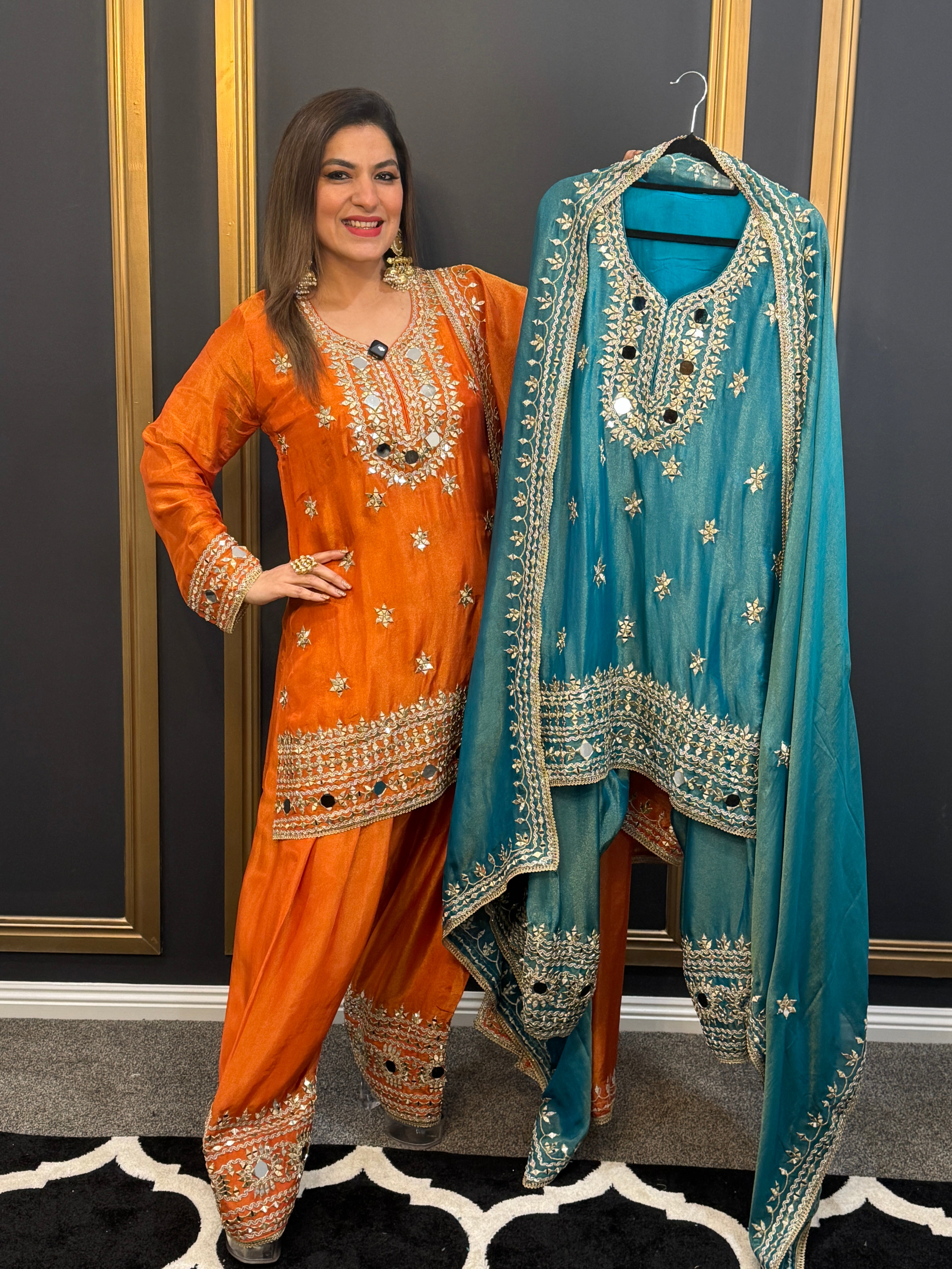 Vibrant Embroidered Salwar Kameez Set - Salwar Kameez