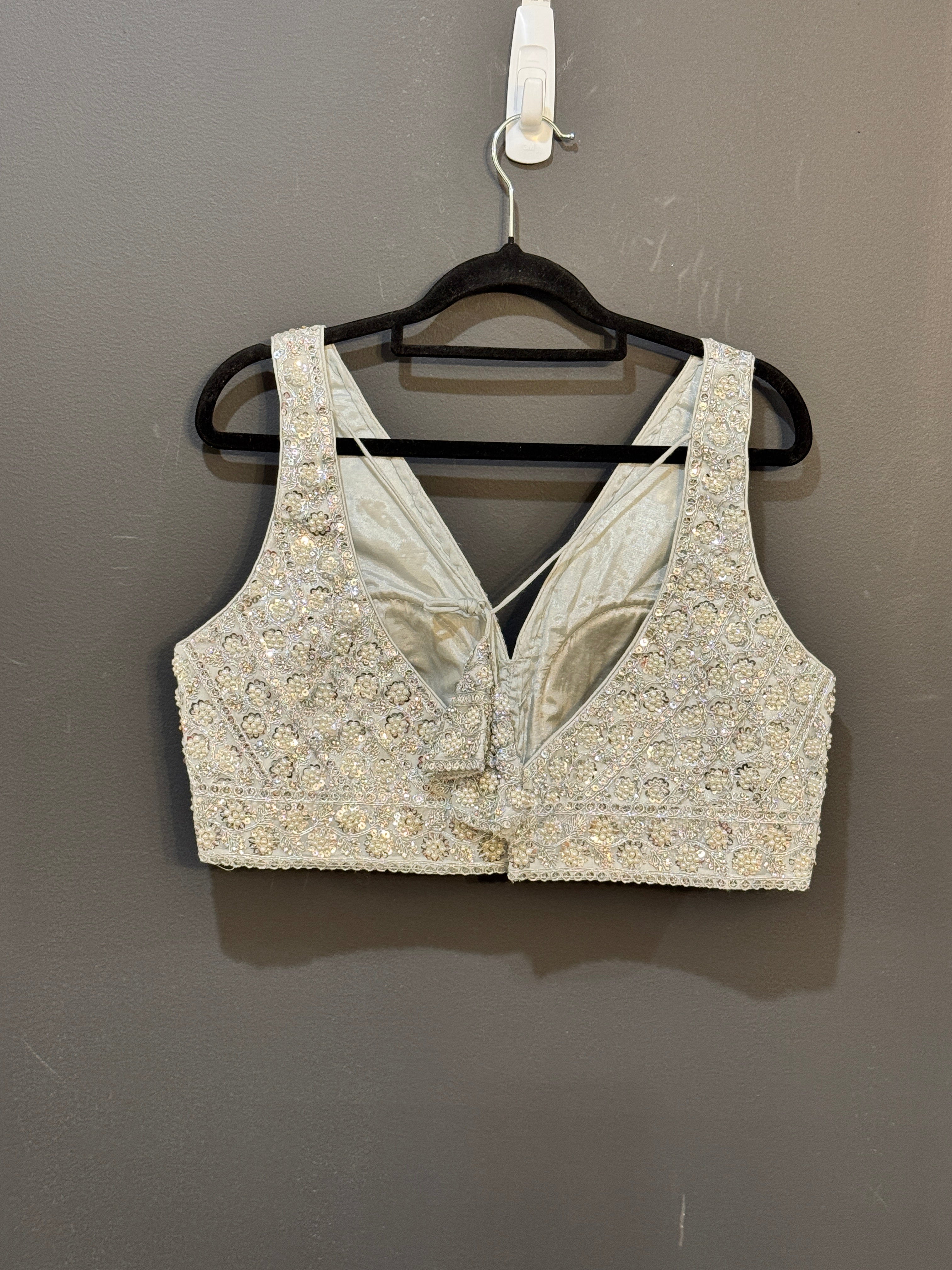 Ivory Blouse with Intricate Embellishments - Blouse (2)