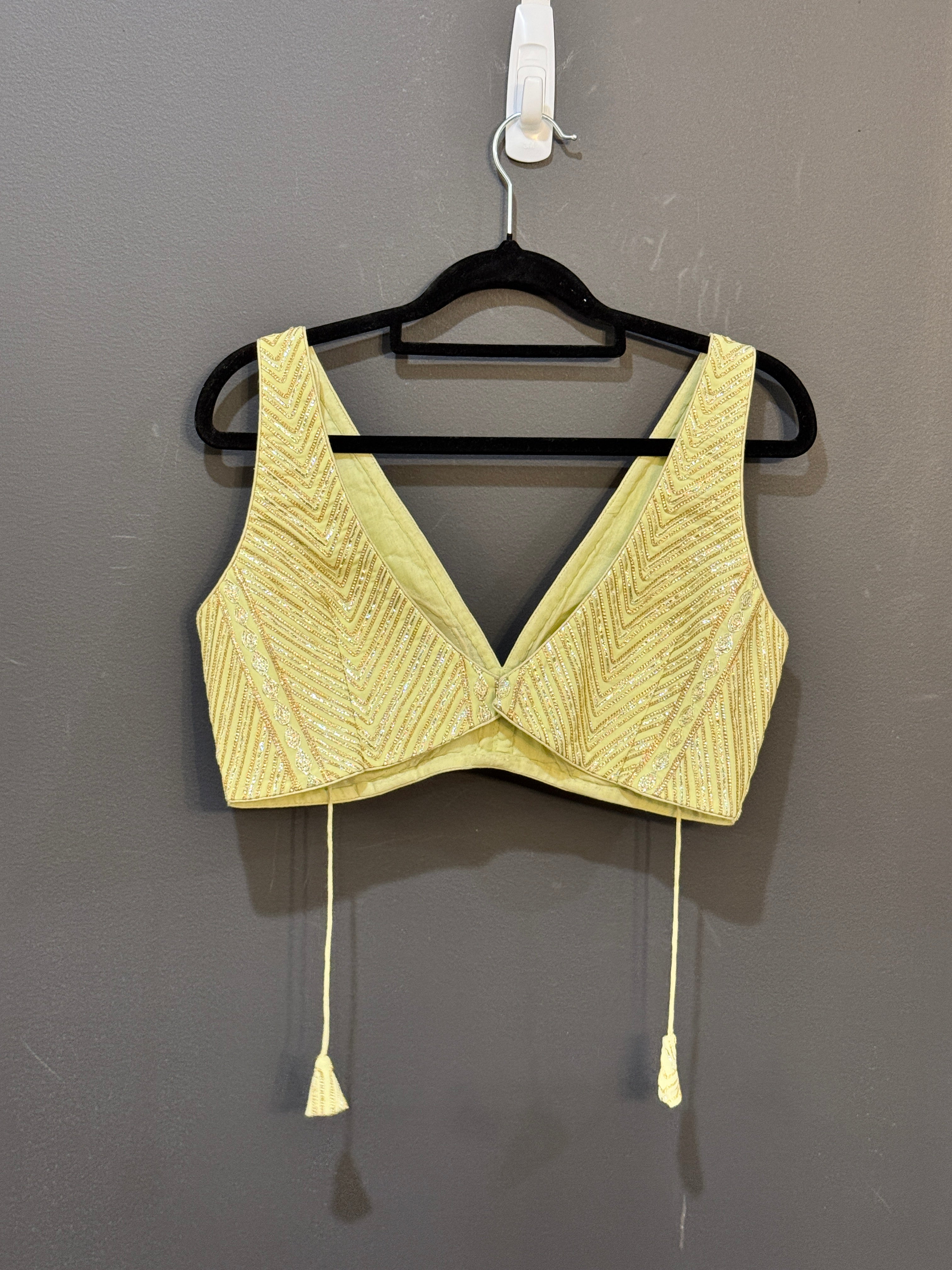 Yellow Blouse with Intricate Embroidery - Blouse (2)