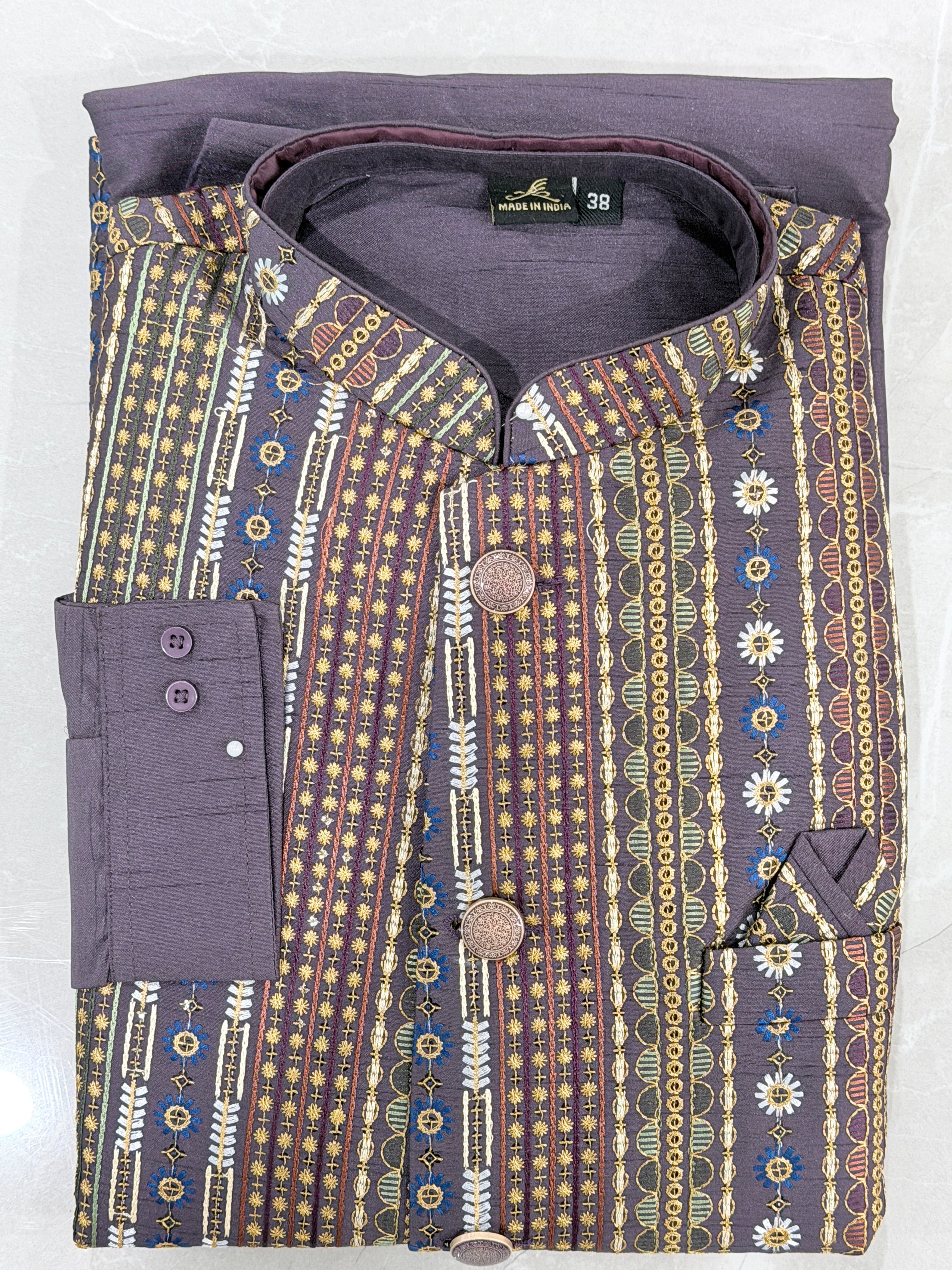 Mens Kurta Payjama and Jacket Set