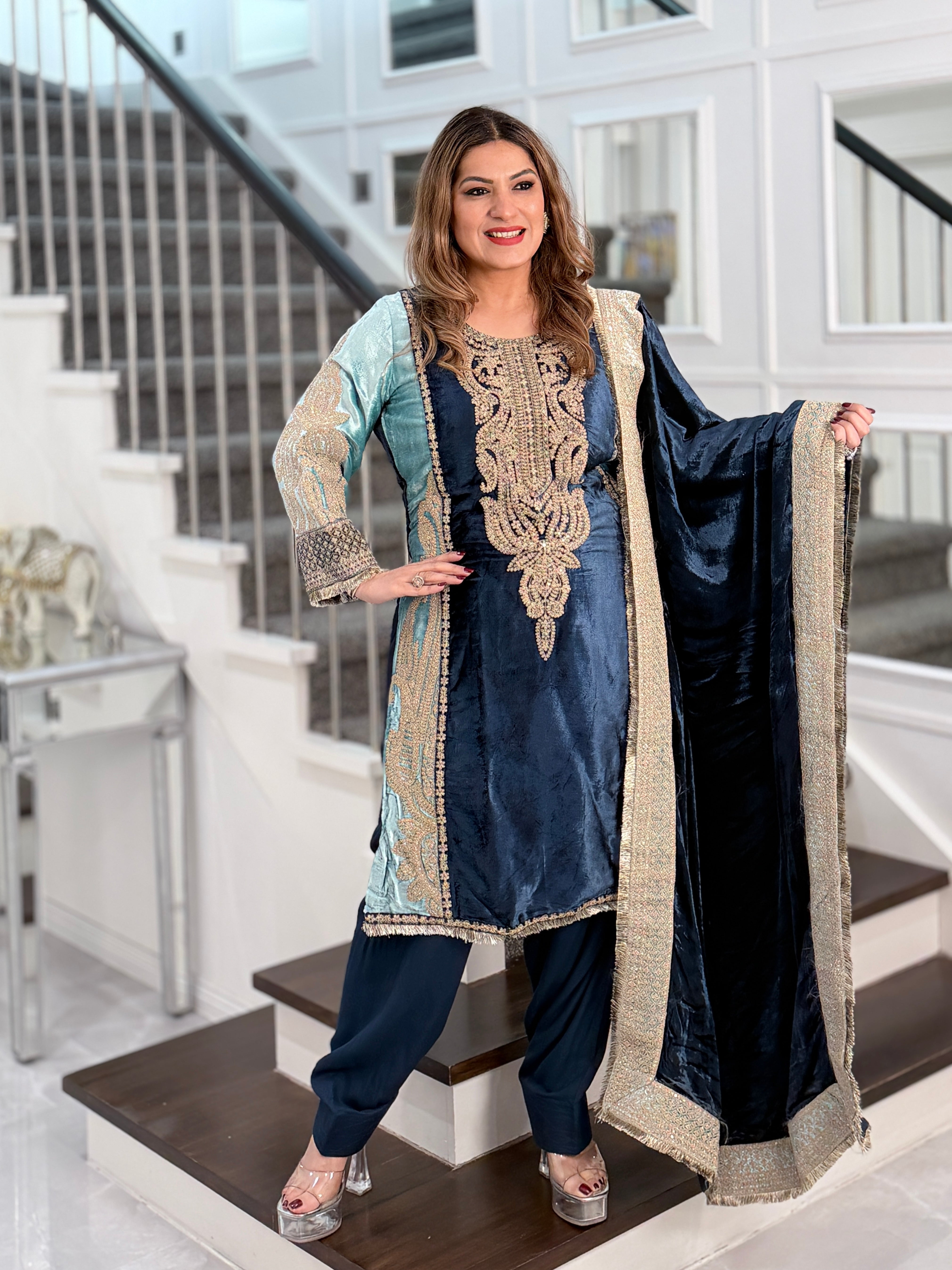 Premium Salwar Kameez - Velvet Special - Salwar Kameez